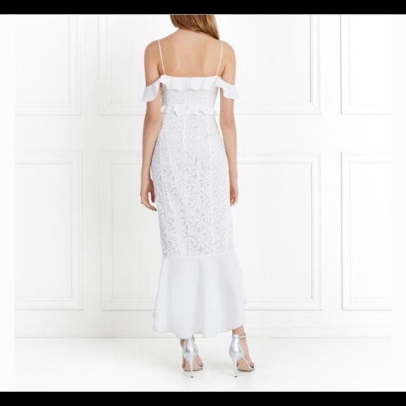 Rachel Zoe Ivory Chloe Lace Mermaid Gown Dress - 0 - Picture 3 of 14